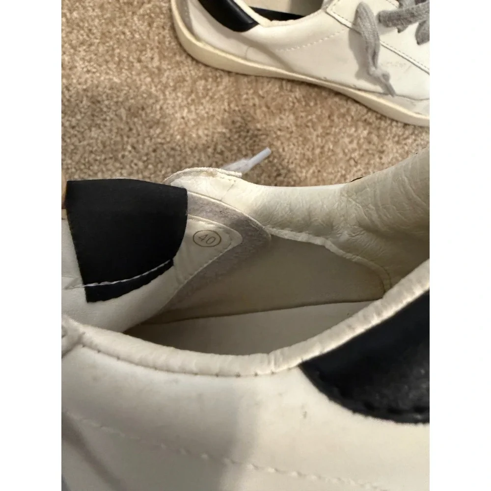 Zhuocaizi Sneakers Women 40 White Good Star Patch Low Top Streetwear Chic